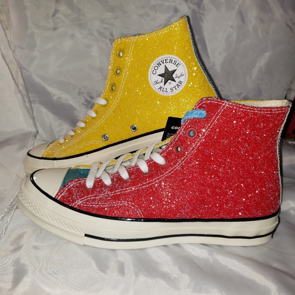 Converse JW Anderson x Chuck 70 Hi 'Glitter Pack - Cherry Sulphur-164694c
